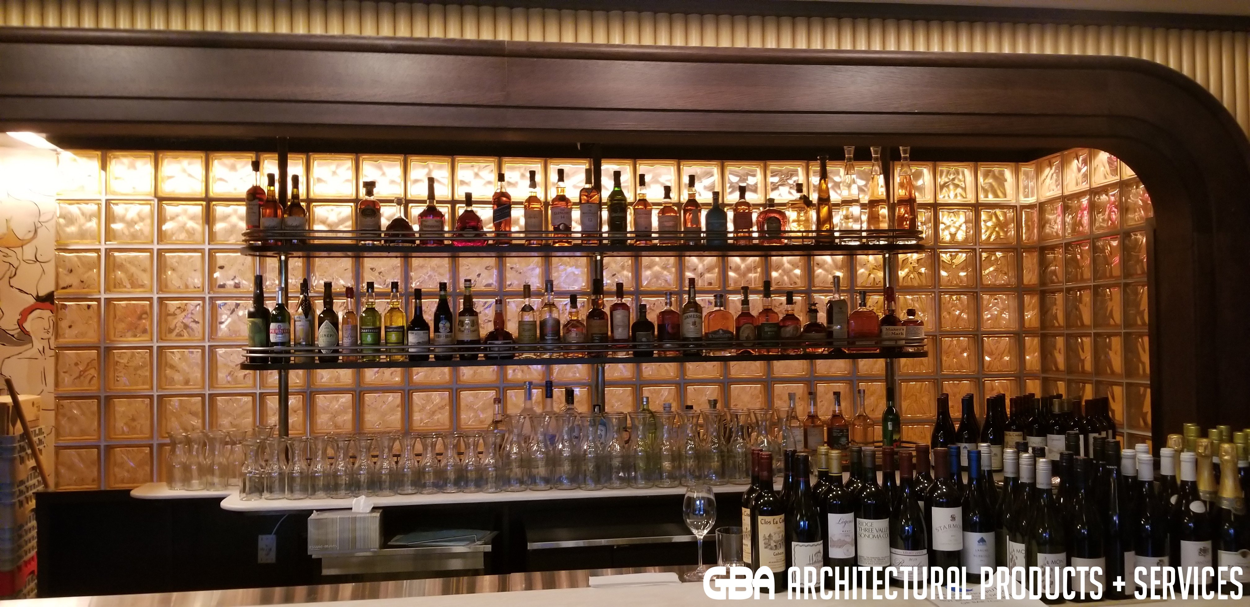 Glass Block Accent Walls